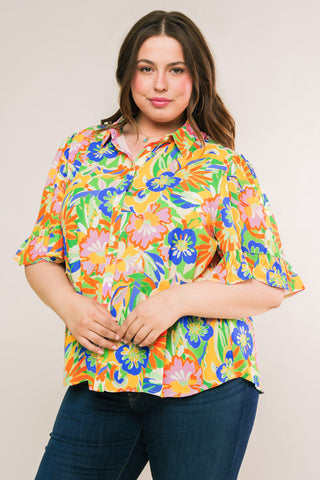 READY TO GET AWAY WOVEN TOP - By Baano