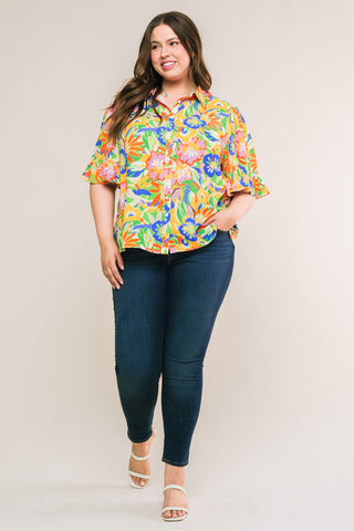 READY TO GET AWAY WOVEN TOP - By Baano