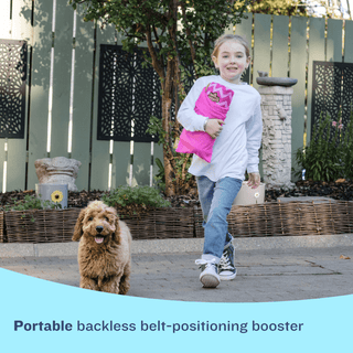 BubbleBum Inflatable Car Booster Seat - Travel Booster Seat - Pink Style ✔️ BubbleBum Booster Seats