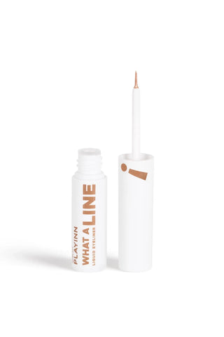 Inglot Playinn What A Line Liquid Eyeliner - Powerful Gold 14 - By Baano