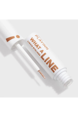 Inglot Playinn What A Line Liquid Eyeliner - Powerful Gold 14 - By Baano