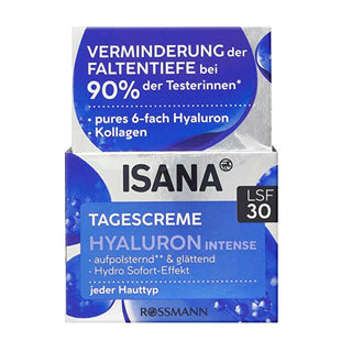 Isana Hyaluron Intense Day Cream Spf 30 50 ml - By Baano