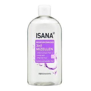 Isana Makeup Remover 3 in 1 Micellar Water Alcohol Free Dry & Sensitive Skin 400ml - By Baano