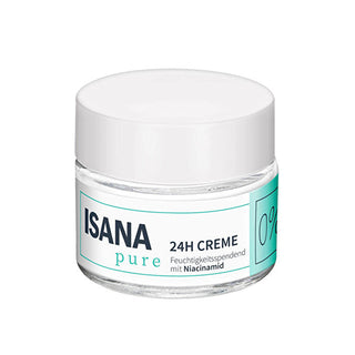 Isana Pure Moisturizing Cream 24H Niacinamide 50 ml - By Baano