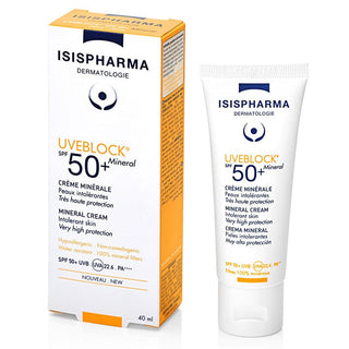 Isis Pharma Uveblock SPF 50+ Mineral Cream 40 ml Chivela