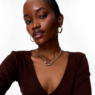 Mid-Size Double Cuban Lock Chain x Bracelet