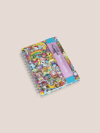 tokidoki Spiral Oliver Notebook with Reusable Pen Pocket - 20th Anniversary Celebration - By Baano