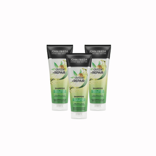 John Frieda Detox & Repair Repair Shampoo for Dry and Damaged Hair 250 ml 3 Pack Chivela