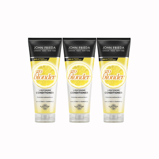 John Frieda Sheer Blonde Shimmering Conditioner for Blonde Hair 250 ml 3 Pack - By Baano