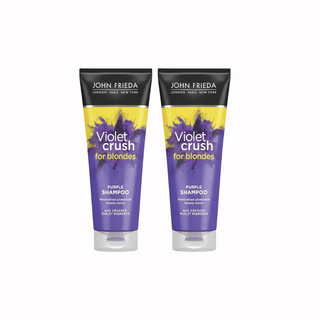 John Frieda Violet Crush Violet Extract Purple Shampoo for Blonde Hair 250ml 2 Pack - By Baano