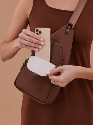 Crossbody Sling - Espresso - By Baano