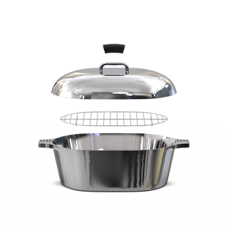 Oval Dutch Oven with Lid - 12.6 Quart (18 Inch) - By Baano