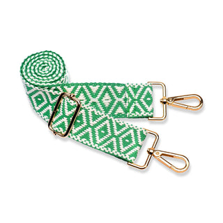 HydroBag® HANDLE™- Kelly Green with Green and White patterned strap