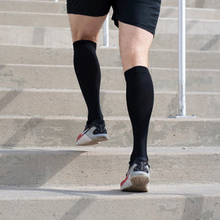 Knee-High Compression Socks – Solid Black (20-30 mmHg)