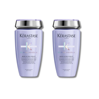Kerastase Blond Absolu Bain Ultra-violet Shampoo Neutralising Unwanted Yellow & Orange 250 ml 2 Pack Chivela