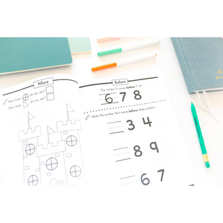 Kindergarten Math Workbook: Kindergarten and 1st Grade Workbook Age 5-7 | Homeschool Kindergarteners | Addition and Subtraction Activities + Worksheets (Spiral Bound) Lay it Flat Publishing Group