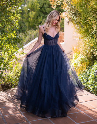 Yasmin Gown - Navy - By Baano