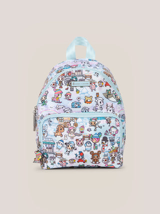 tokidoki Snow Day Everyday Mini Small Diaper Bag Backpack — Ice Blue - By Baano