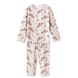 Prairie Princess Girl's Western Bamboo Pajama Set - By Baano