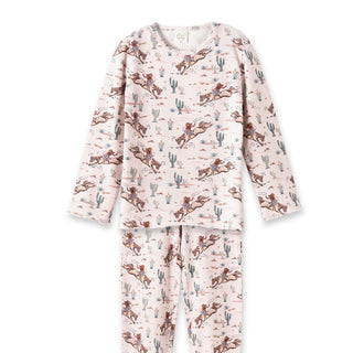 Prairie Princess Girl's Western Bamboo Pajama Set - By Baano