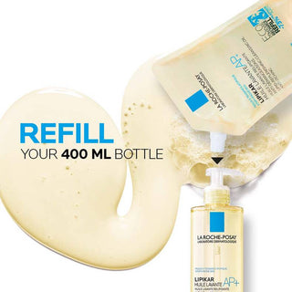 La Roche Posay Lipikar Oil AP+ Refill Cleansing Body Oil 400 ml - Refill - By Baano