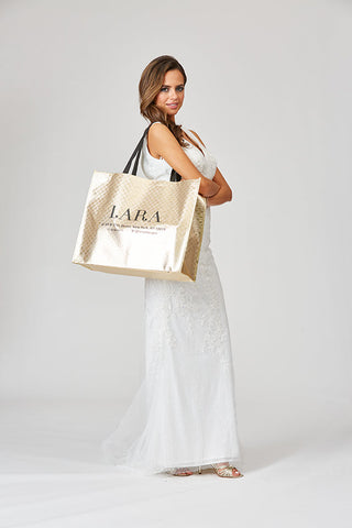 Lara Gold Tote Bag - By Baano