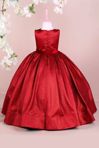 Leaf Red Party Dress - By Baano