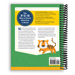 Learn to Read Activity Book: 101 Fun Phonics Lessons to Teach Your Child to Read (Phonics Makes Readers) Lay it Flat Publishing Group