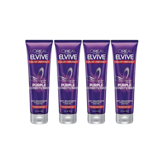 Loreal Elseve Color Vive Anti-Orange Color Correcting Purple Mask 150 ml 4 Pack - By Baano