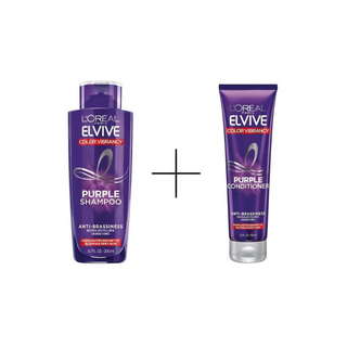 Loreal Elseve Color Vive Anti-Orange Color Correcting Purple Mask 150 ml + Loreal Elseve Color Vive Anti-Orange Purple Shampoo 200 ml Chivela