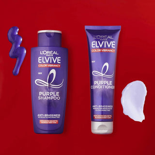 Loreal Elseve Color Vive Anti-Orange Purple Shampoo 200 ml 3 Pack Chivela