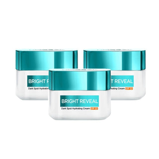 Loreal Paris Bright Reveal Dark Spot Hydrating Cream SPF 50 ml 3 Pack - By Baano