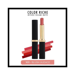 Loreal Paris Colour Riche Intense Volume Matte Lipstick - 103 Blush Audace - By Baano