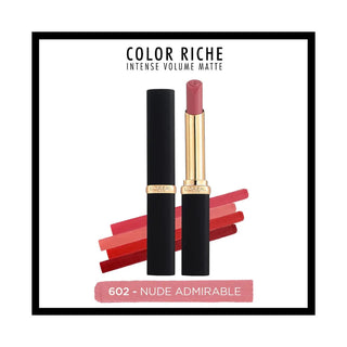 Loreal Paris Colour Riche Intense Volume Matte Lipstick -602 Nude Admirable Chivela