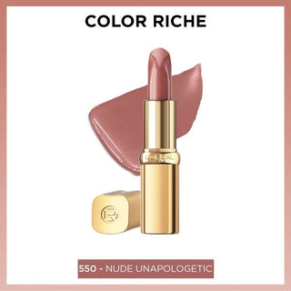 Loreal Paris Colour Riche Satin Finish Lipstick -550 Nude Unapologetic - By Baano