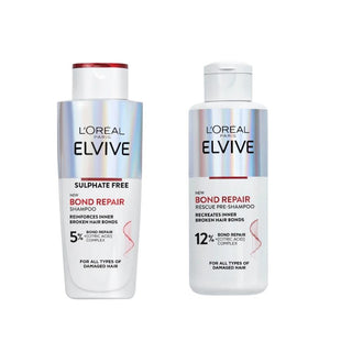 Loreal Paris Elseve Bond Repair Shampoo for All Damage 200 ml +Loreal Paris Elseve Bond Repair Shampoo Treatment 200 ml Chivela