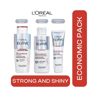 Loreal Paris Elseve (Elvive) Bond Repair 3 Economic Pack Shampoo and Conditioner Hair Care Set Chivela