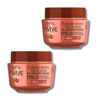 Loreal Paris Elseve Miraculous Oil Nourishing Mask 300 ml 2 Pack Chivela