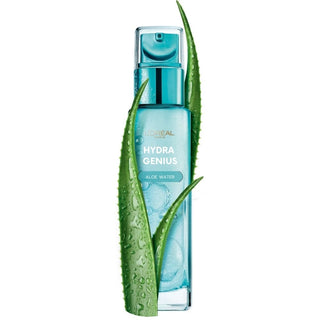 Loreal Paris Hydra Genius Hyaluronic Acid + Aloe Vera Liquid Moisturiser for Normal to Dry Skin, 70ml 2 Pack Chivela