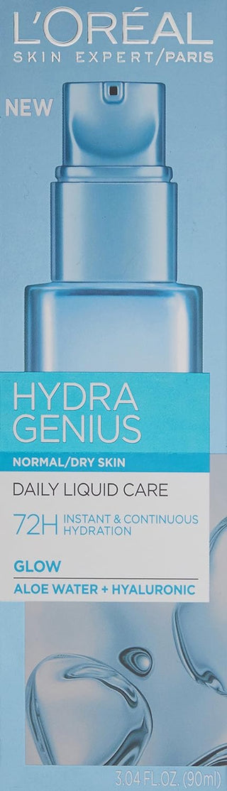 Loreal Paris Hydra Genius Hyaluronic Acid + Aloe Vera Liquid Moisturiser for Normal to Dry Skin, 70ml Chivela