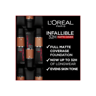 Loreal Paris Infaillible 32 H Matte Cover High Coverage Foundation 30 ml - 175 Cold Undertone - By Baano