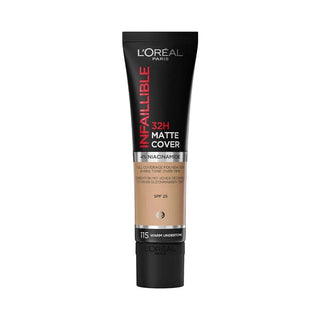 Loreal Paris Infaillible 32 H Matte Cover High Coverage Foundation 30 ml - 115 Warm Undertone Chivela