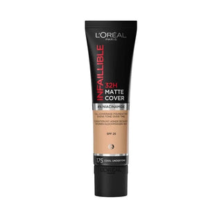 Loreal Paris Infaillible 32 H Matte Cover High Coverage Foundation 30 ml - 175 Cold Undertone - By Baano