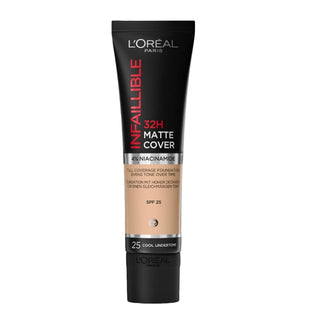 Loreal Paris Infaillible 32 H Matte Cover High Coverage Foundation 30 ml - 25 Cold Undertone Chivela