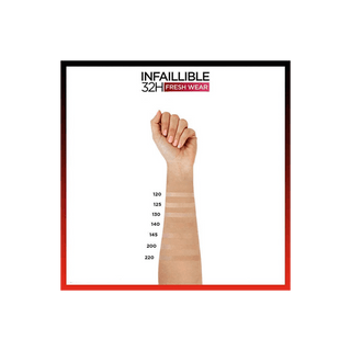 Loreal Paris Infaillible 32H Fresh Wear Vitamin C Foundation - 125 Natural Beige - By Baano