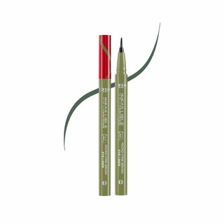 Loreal Paris Infaillible Grip Micro Fine Brush Eyeliner 05 Sage Green - By Baano