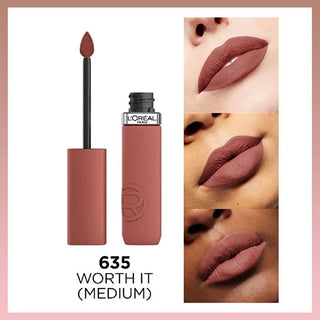 Loreal Paris Infaillible Matte Resistance Liquid Lipstick -635 Worth It (Medium) - By Baano