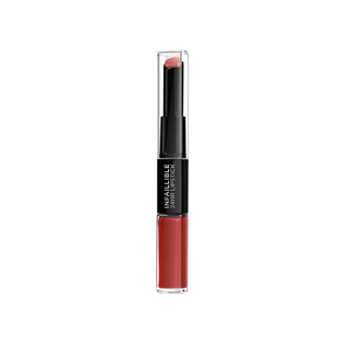 Loreal Paris Infallible Longwear 2 Step Lipstick -506 Red Infaillible - By Baano