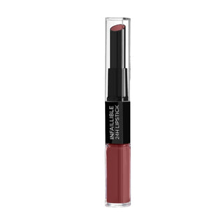 Loreal Paris Infallible Longwear 2 Step Lipstick -801 Toujours Toffee Chivela