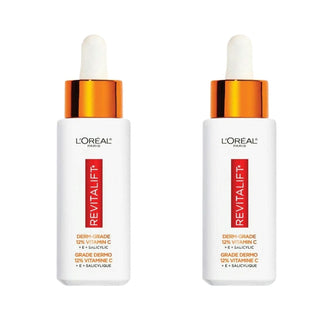 Loreal Paris Revitalift 12% Pure Vitamin C + E + Salicylic Acid Brightening Serum 2 Pack Chivela